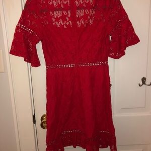 Red Lace Dress